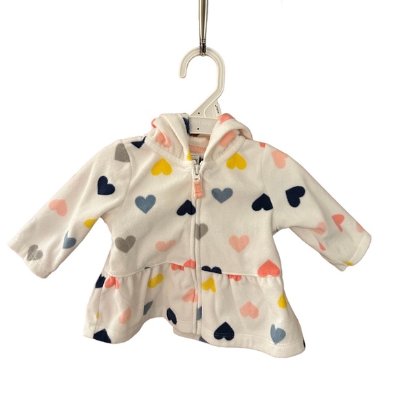 NWOT. Carter’s - Peplum fleece zipped top - 3 months - Picture 2 of 5